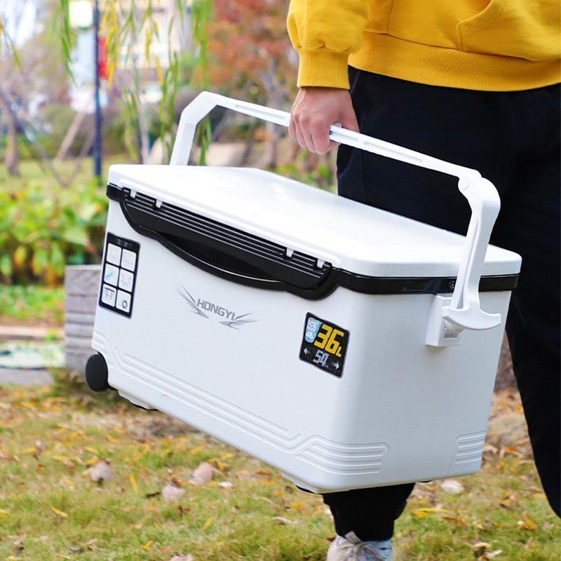 超頑丈 釣り用クーラーボックス 36L 防水 保温150h キャスター