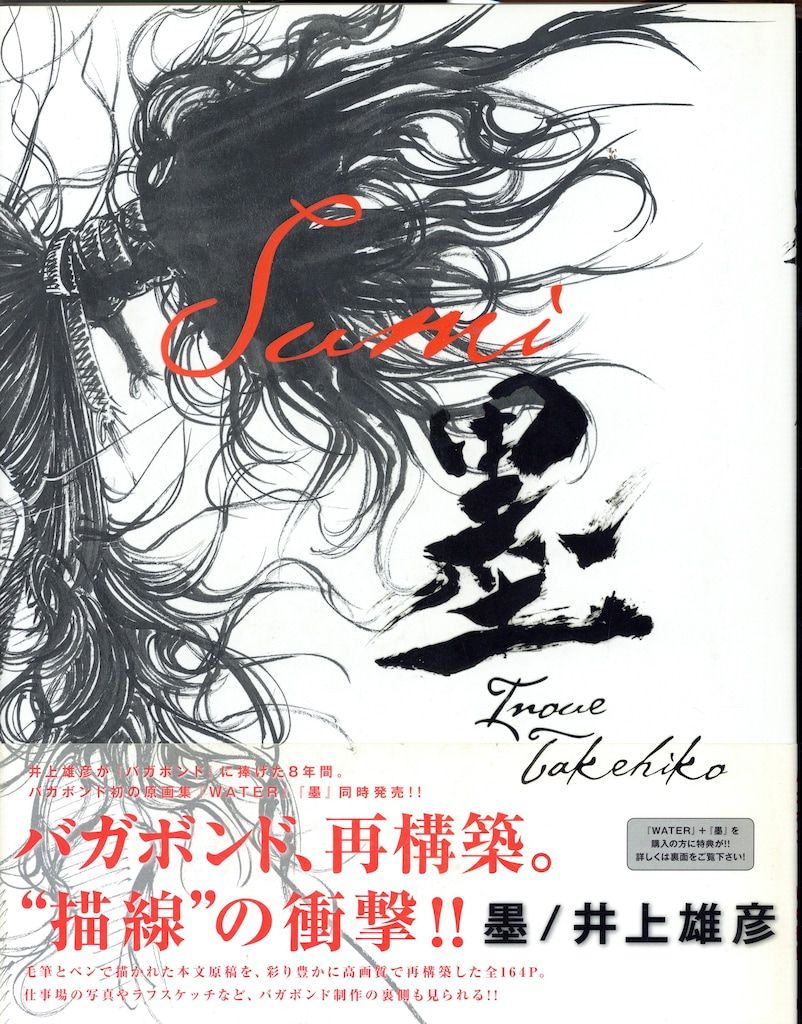 正規品，セール 講談社 井上雄彦 バガボンド画集 墨 (帯付)