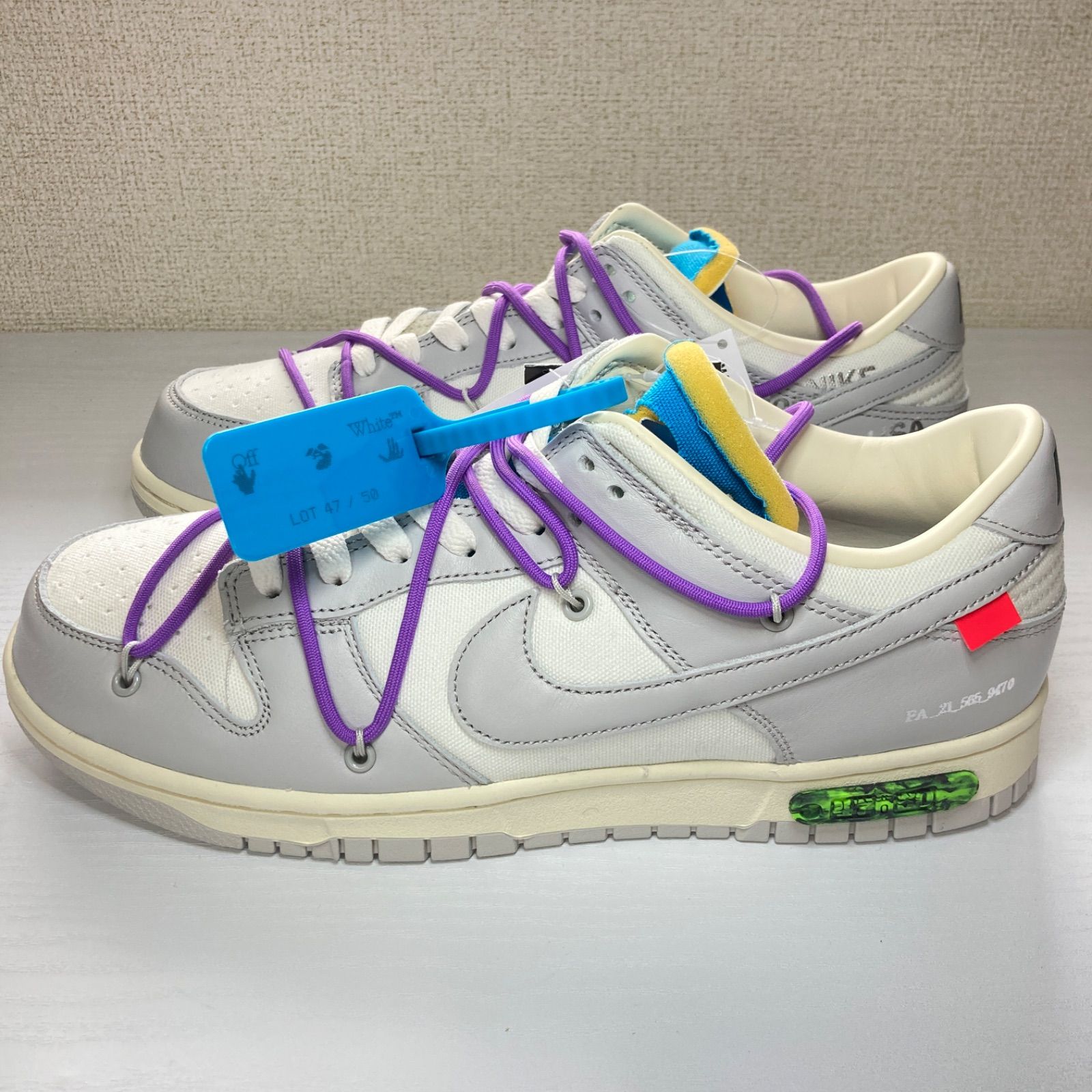 OFF-WHITE × NIKE DUNK LOW 1 OF 50 "47"スニーカー