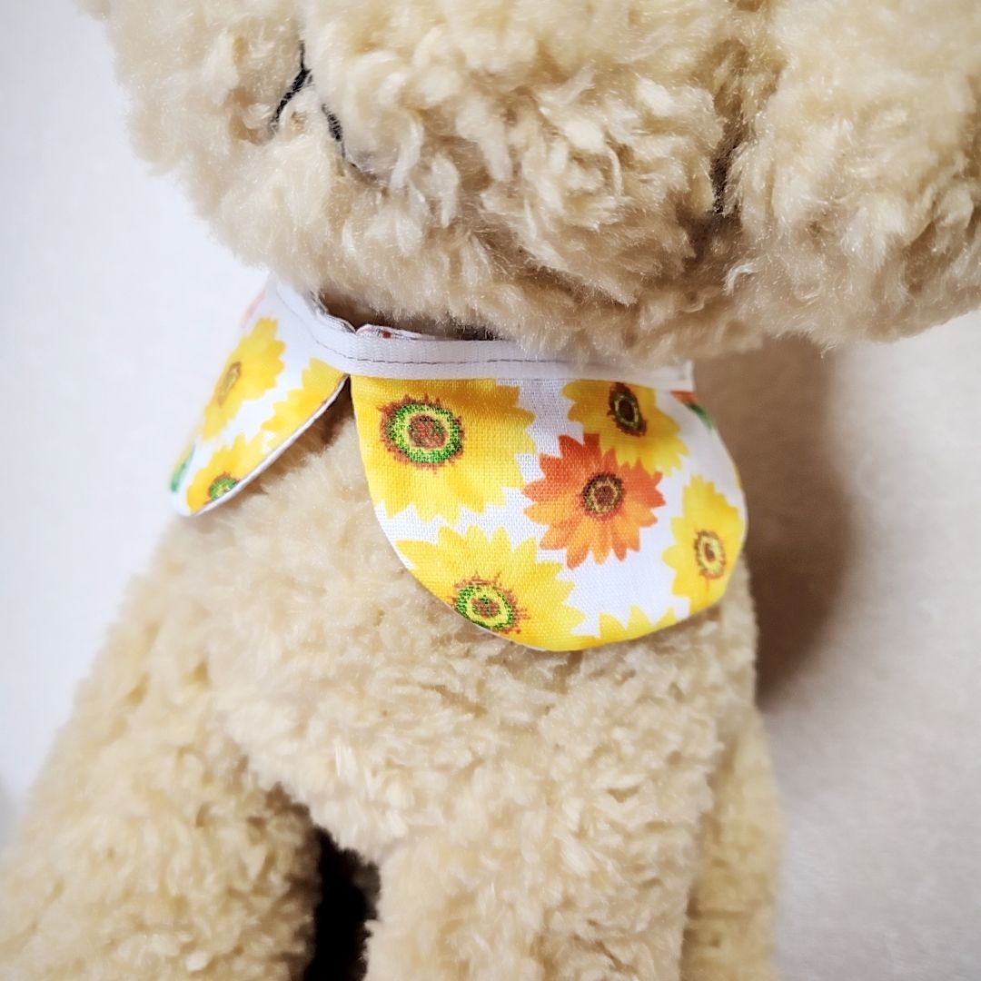 ひまわりの襟チョーカー12枚SET＊トリミングチョーカー＊小型犬