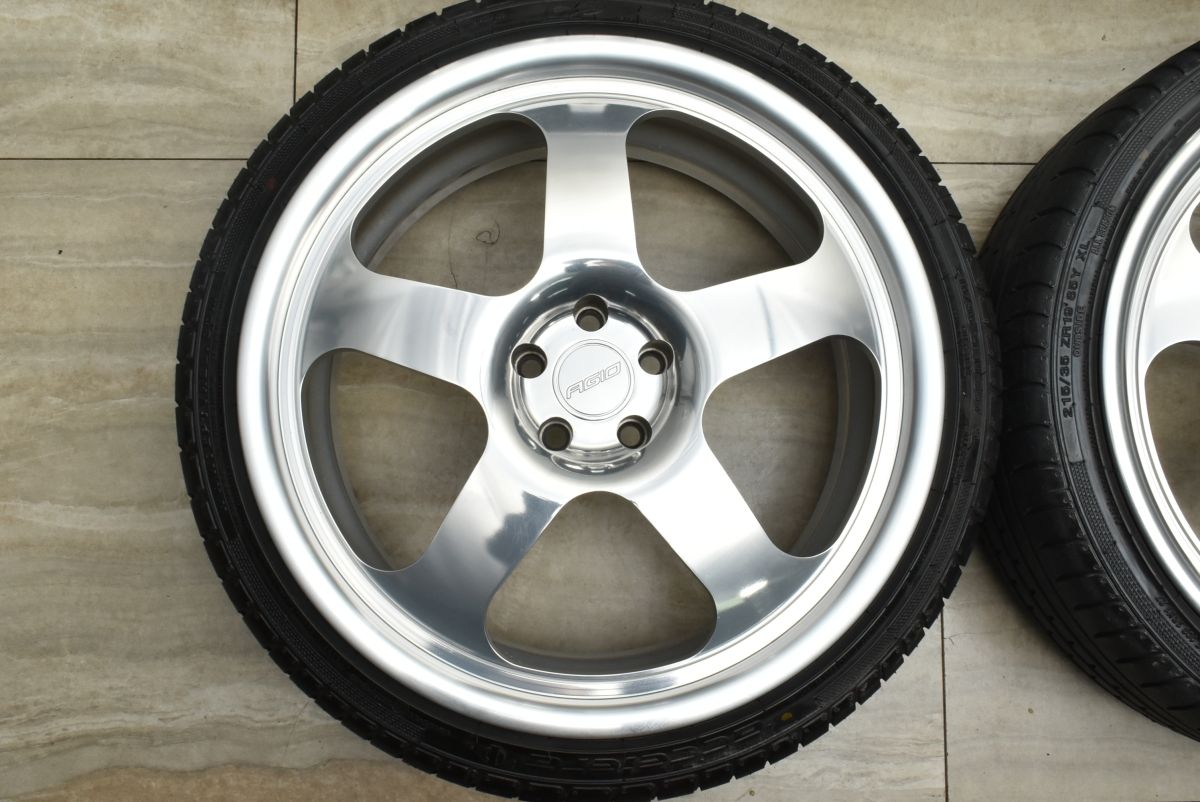 鍛造 ゴルフ4等に】AGIO SPORT 5 19in 8J +34 +28 PCD100 アクセレラ 