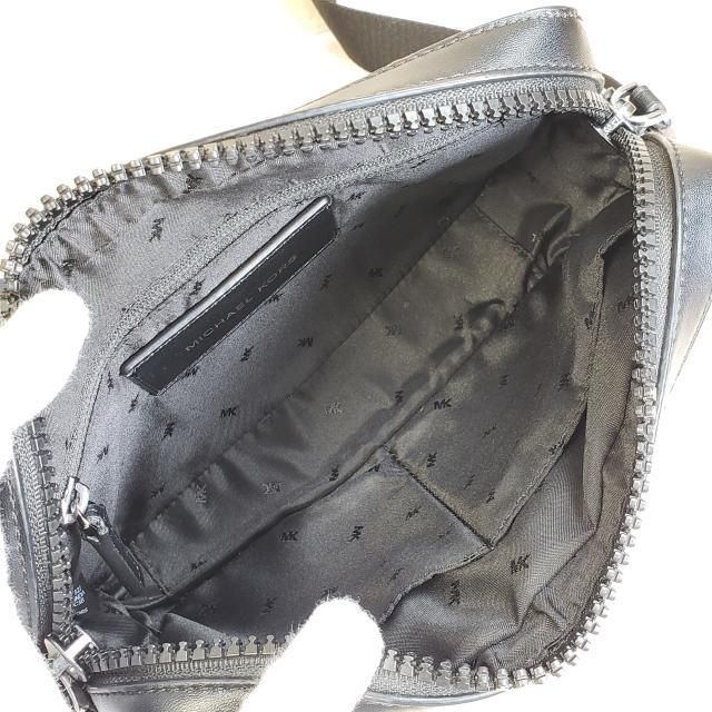 マイケルコース ☆ MK柄 PVC レザーコンビ ショルダーバッグ 小ぶり