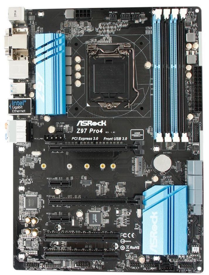 ASRock Z97 Pro4 LGA 1150 Intel Z97 HDMI SATA 6Gb/s USB 3.0
