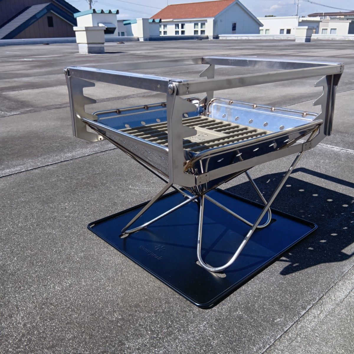 スノーピーク　焚き火台 M スターターセット＋グリルブリッジM　1回使用 焚火台Mスターターセット| スノーピーク(Snow Peak)