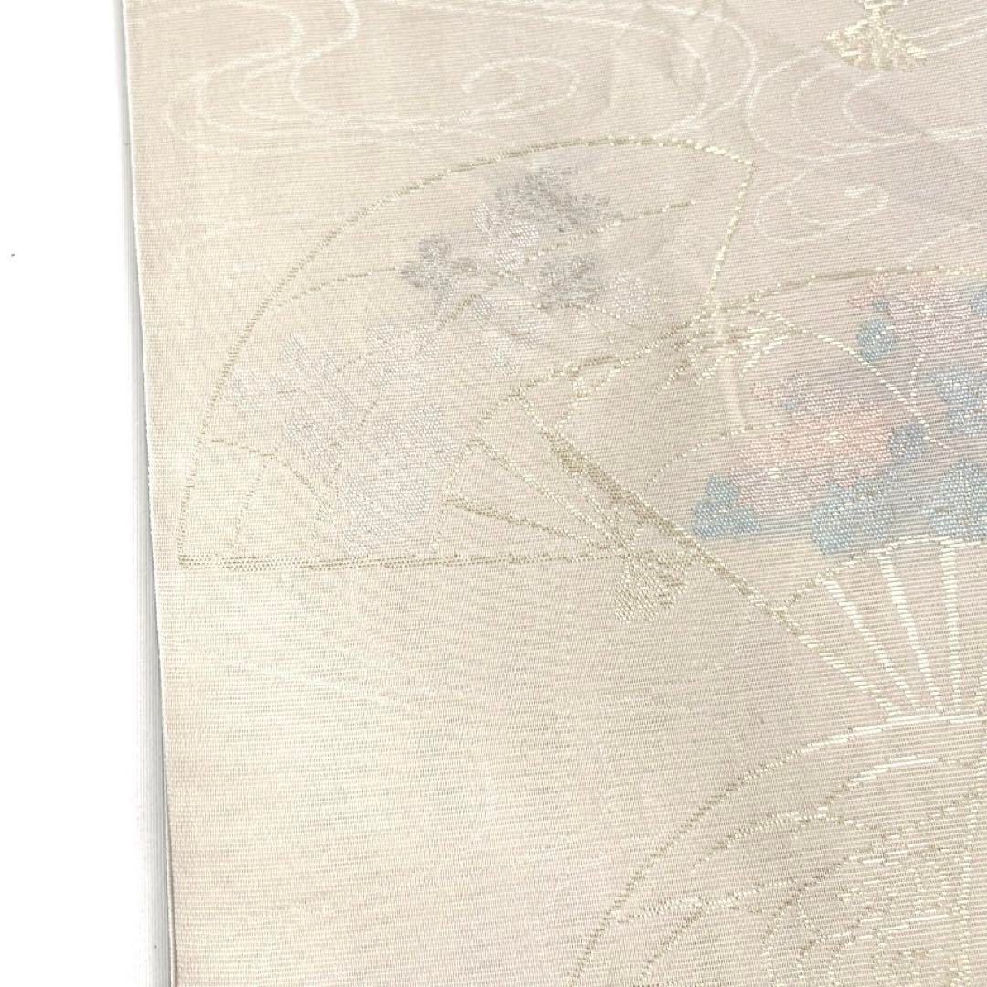 夏用 紗 袋帯 扇 菊 楓 観世水 萩 菖蒲 着物 045a d - メルカリ