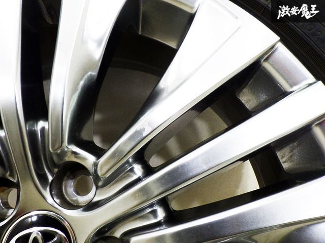 80 ハリアー 純正 アルミホイール　7J +35　114.3　トヨタ 新車外し 美品】トヨタ 80 ハリアー Z レザーパッケージ 純正