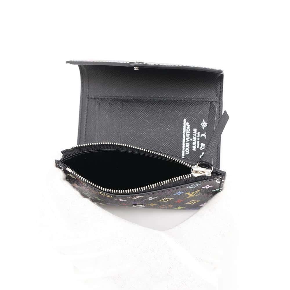 Louis Vuitton 三つ折り財布 黒 LOUIS VUITTON ルイヴィトン 三つ折り財布 黒