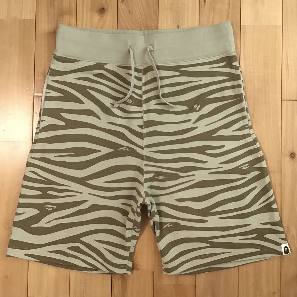 ☆新品☆ BAPE zebra camo スウェット ハーフパンツ Mサイズ a bathing