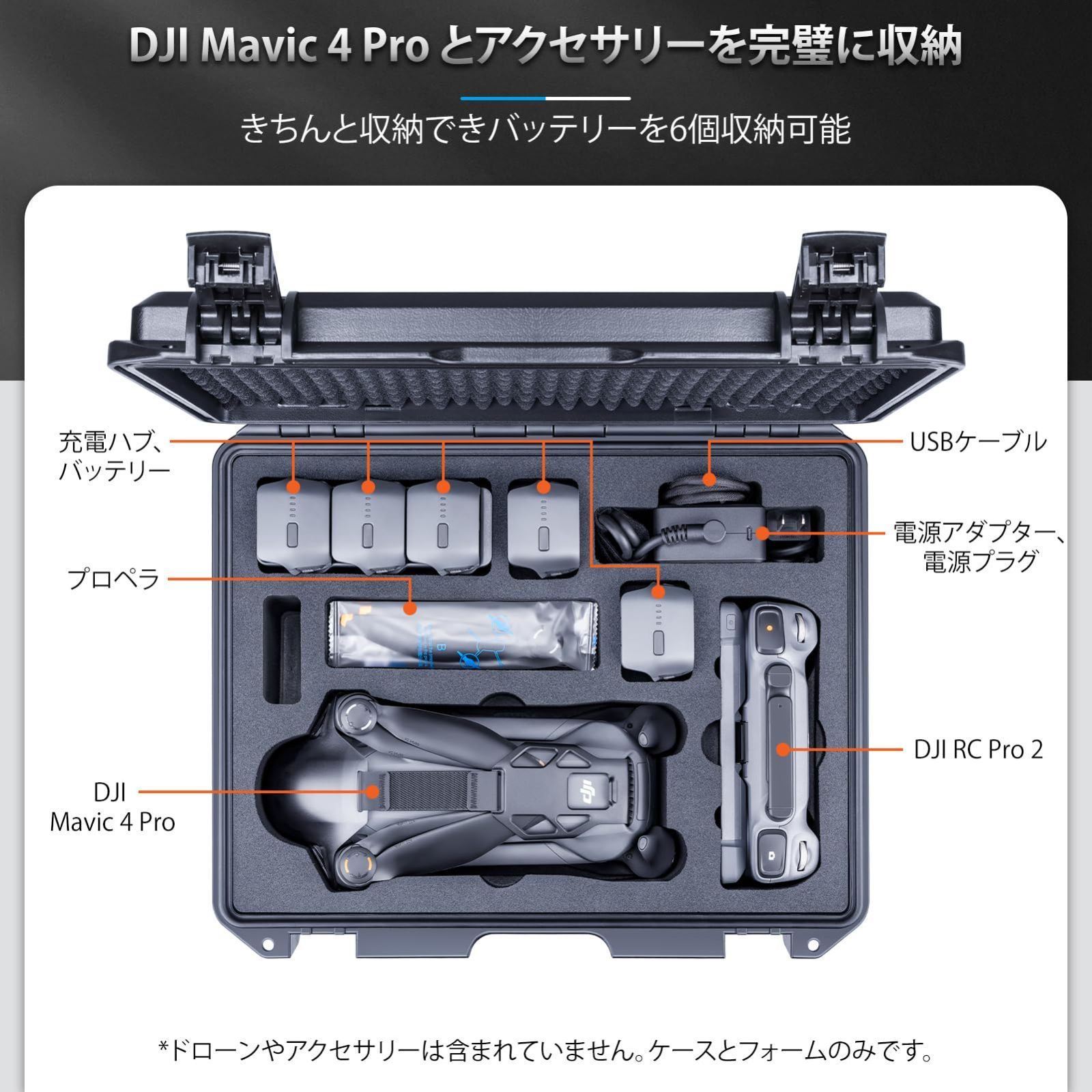 カメラ Lykus Titan M400 防水ケース DJI Mavic 4 Pro Fly More