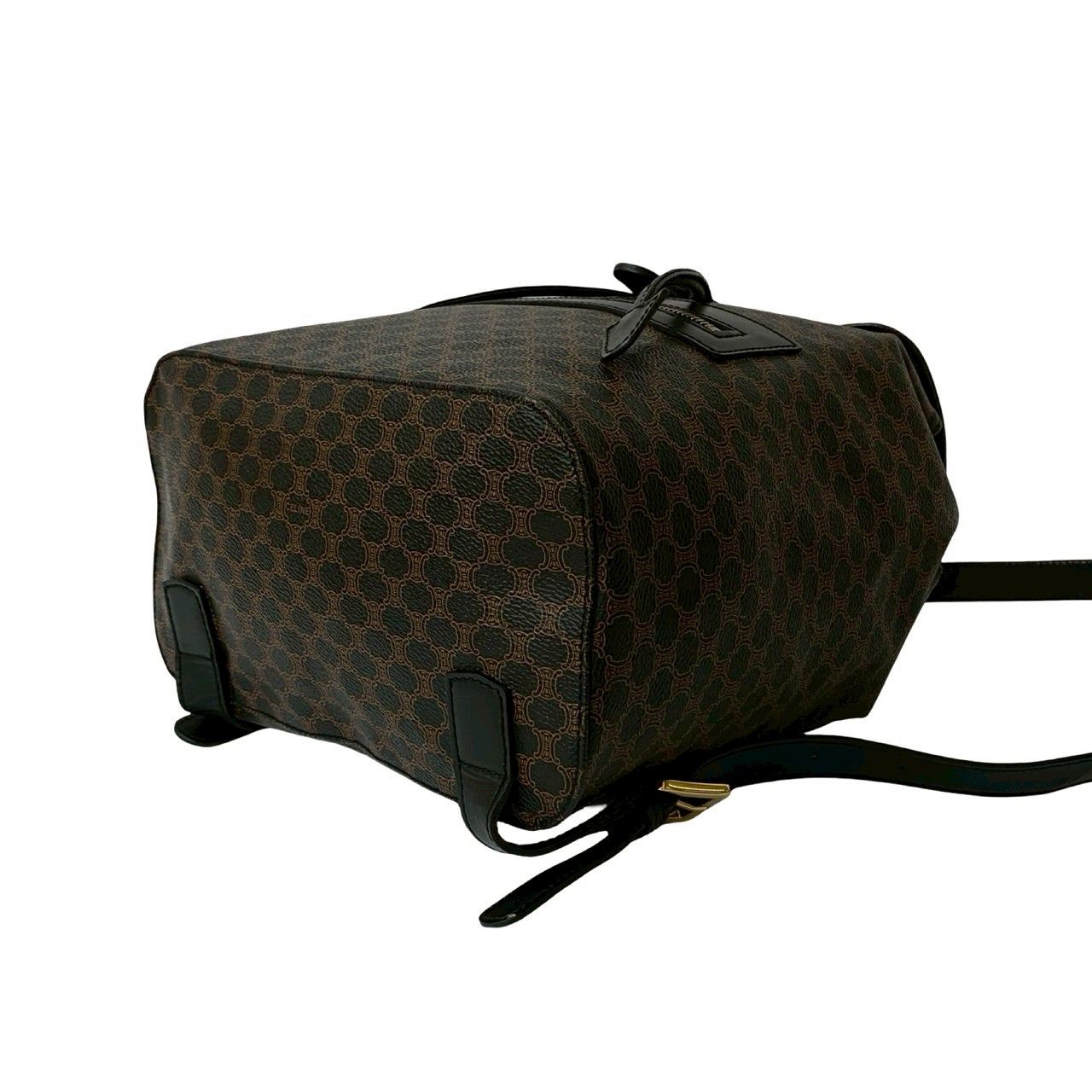 ほぼ未使用 CELINE セリーヌ マカダム ブラゾン トリオンフ 柄 レザー