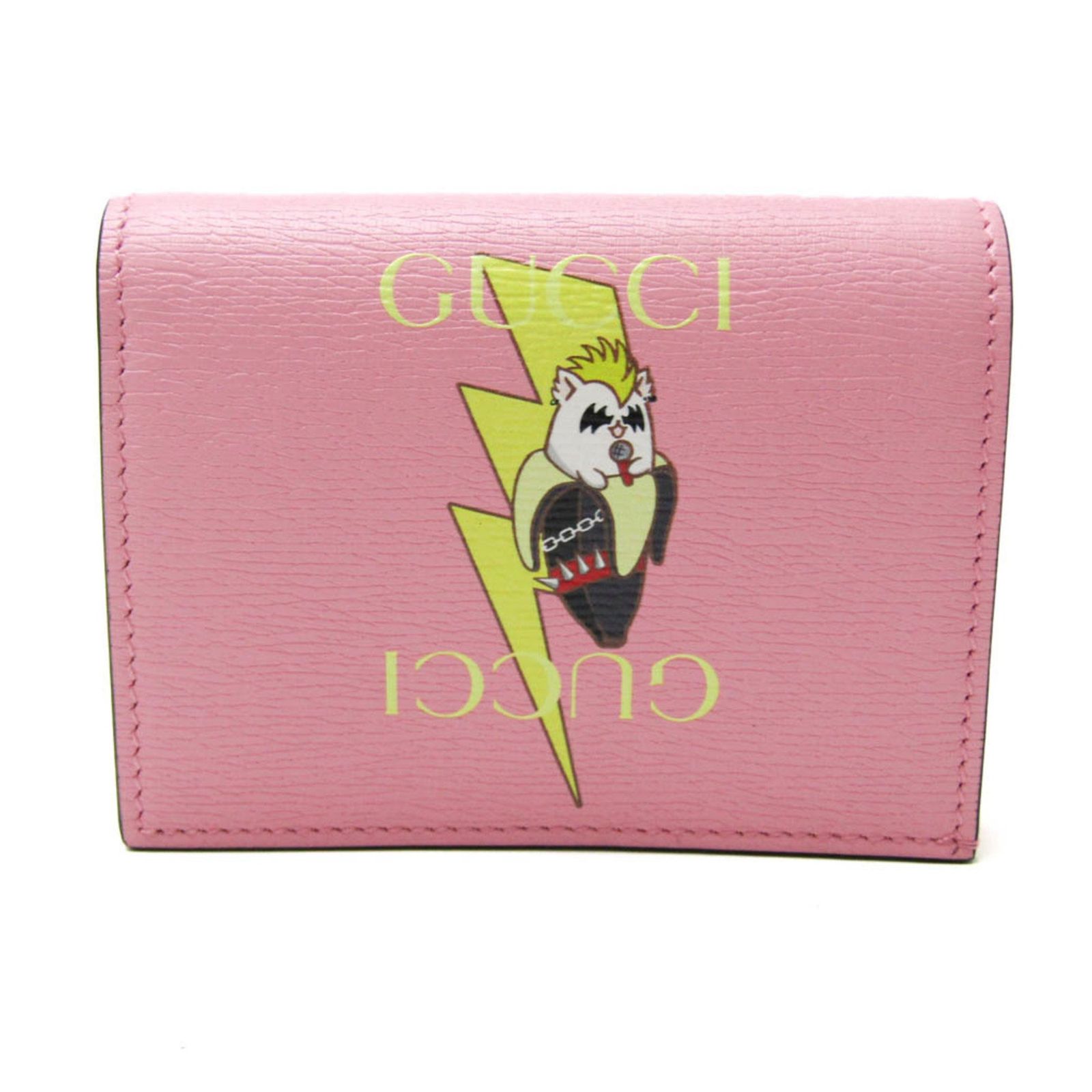 GUCCI（グッチ）　財布 GUCCI スクリプト パイソン ジップアラウンドウォレット ・ピンク