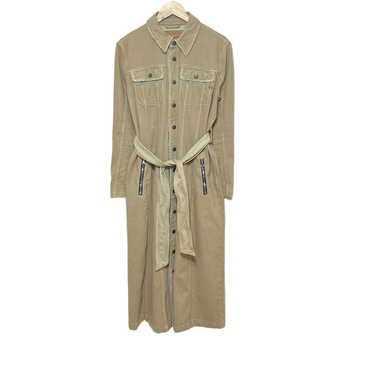 DIESEL ディーゼル コート サイズL レディース - ベージュ 長袖|デニム|秋