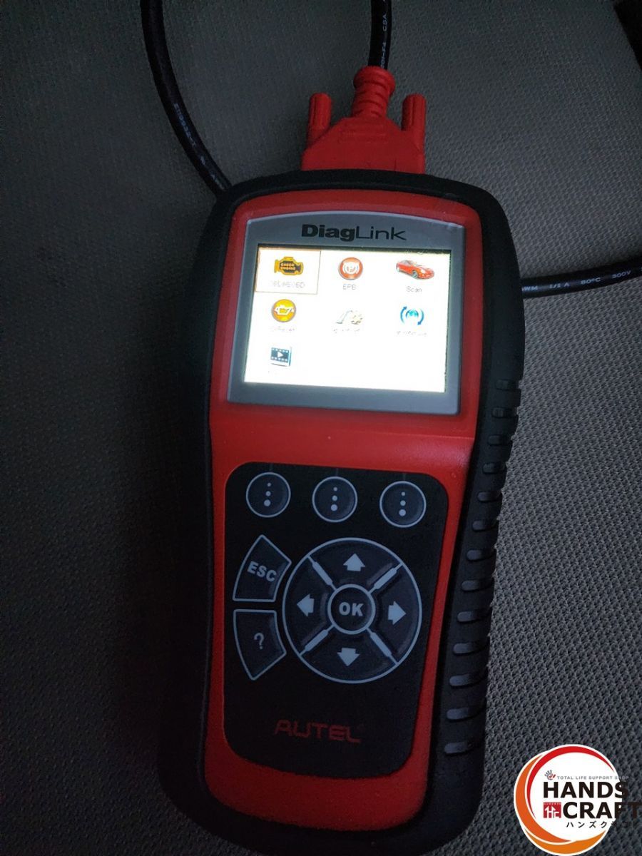 ♭【ジャンク品】Autel Diaglink OBD2 故障診断機 通電確認のみの現状