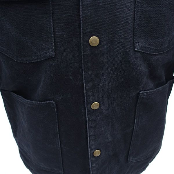 新品　ベンデイビス黒 カバーオール 厚手 金ボタン　BEN DAVIS 新品 ベンデイビス黒 カバーオール 厚手 金ボタン BEN DAVIS