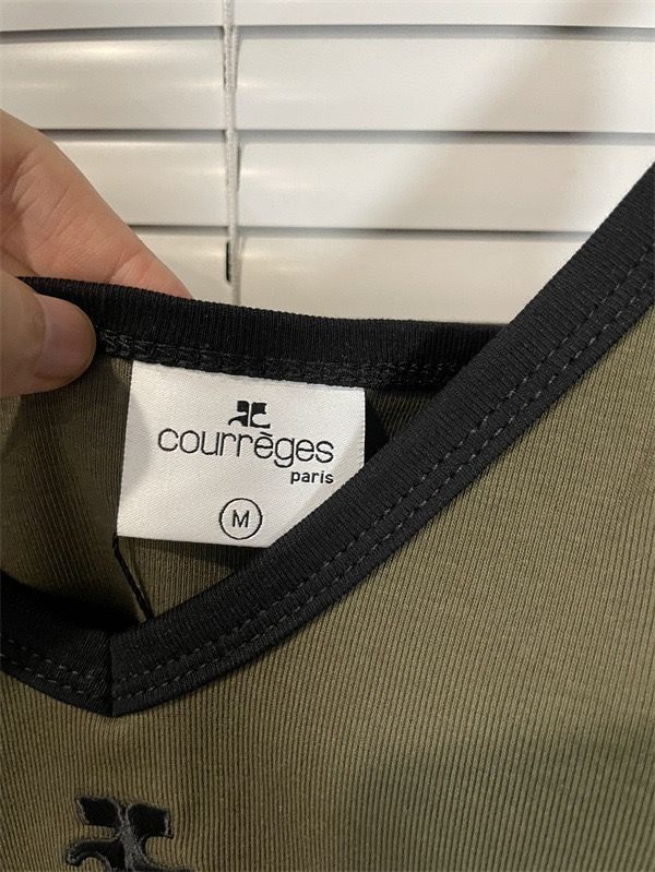 Courreges クレージュ タンクトップ トップス ベスト ギャル キャミソール カワイイ