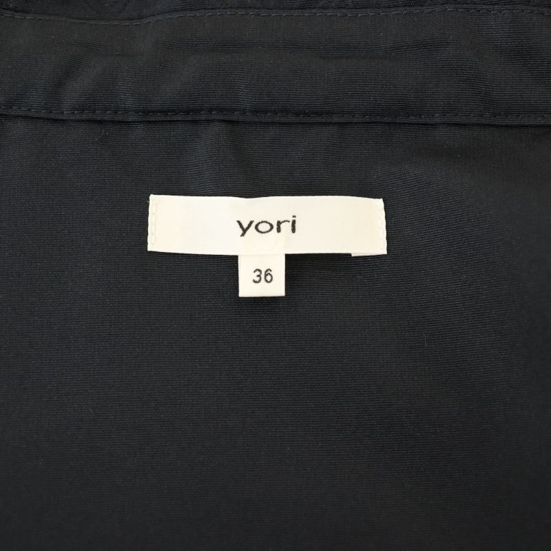 ヨリ yori 25SS スカラップショートジャケット ステンカラー フリル 36