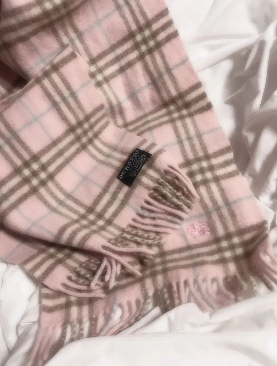 BURBERRY バーバリー ピンク ブラウン マフラー