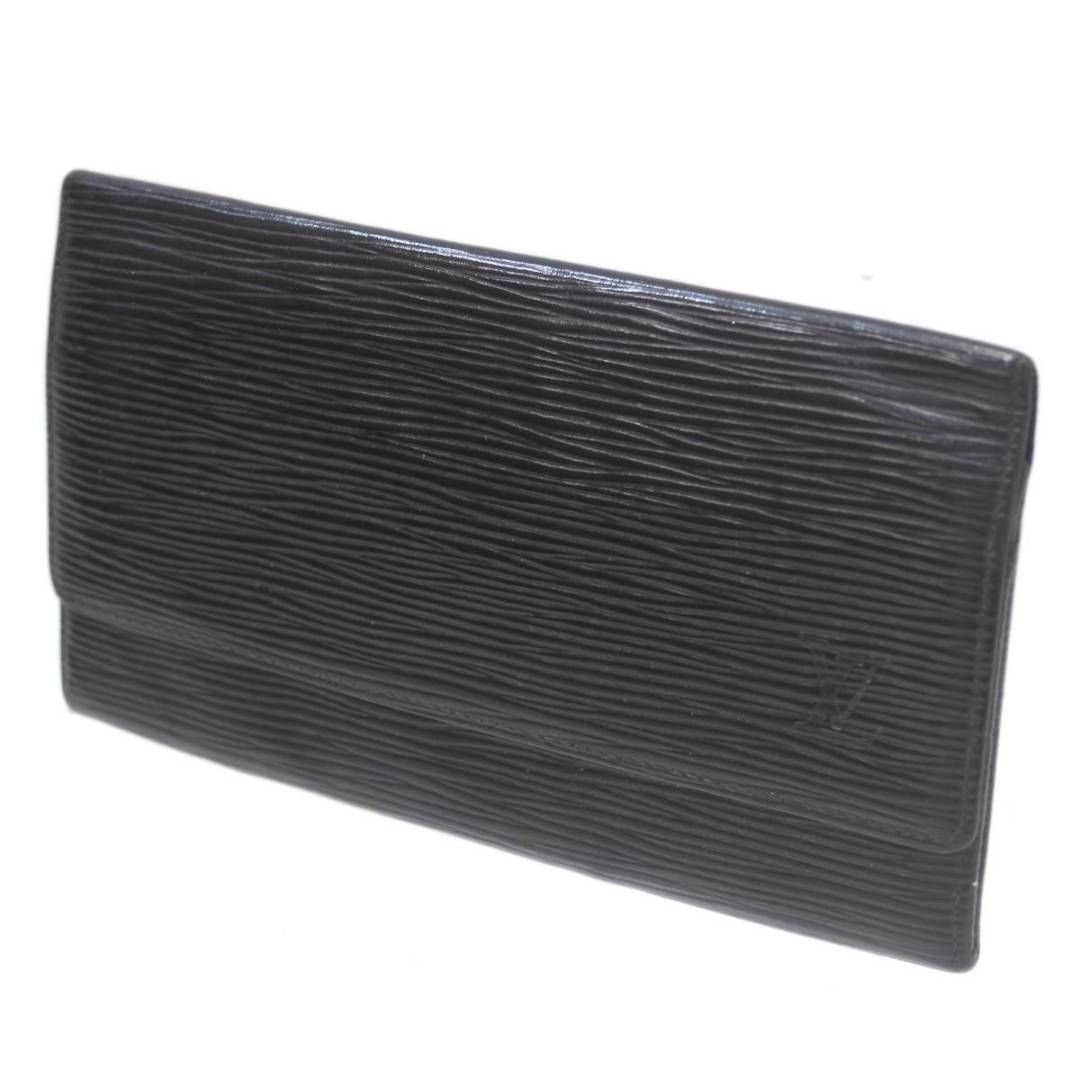 LOUIS VUITTON/ルイヴィトン ポルト エン 3 カルトクレディ 二つ折り 長財布 エピ ノワール M63532 KA BCランク