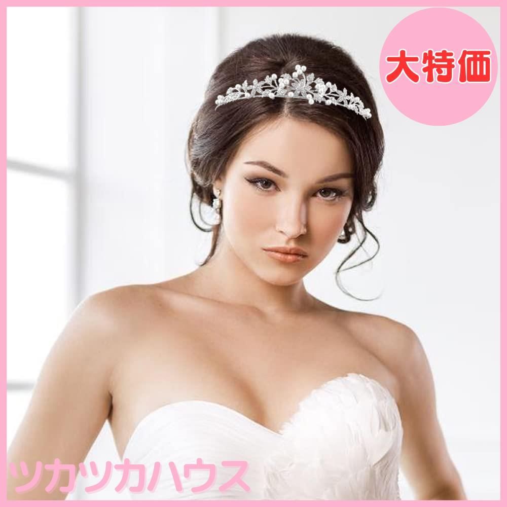 大特価】YFFSFDC 王冠 ティアラ クラウン 花柄 花嫁 ヘア