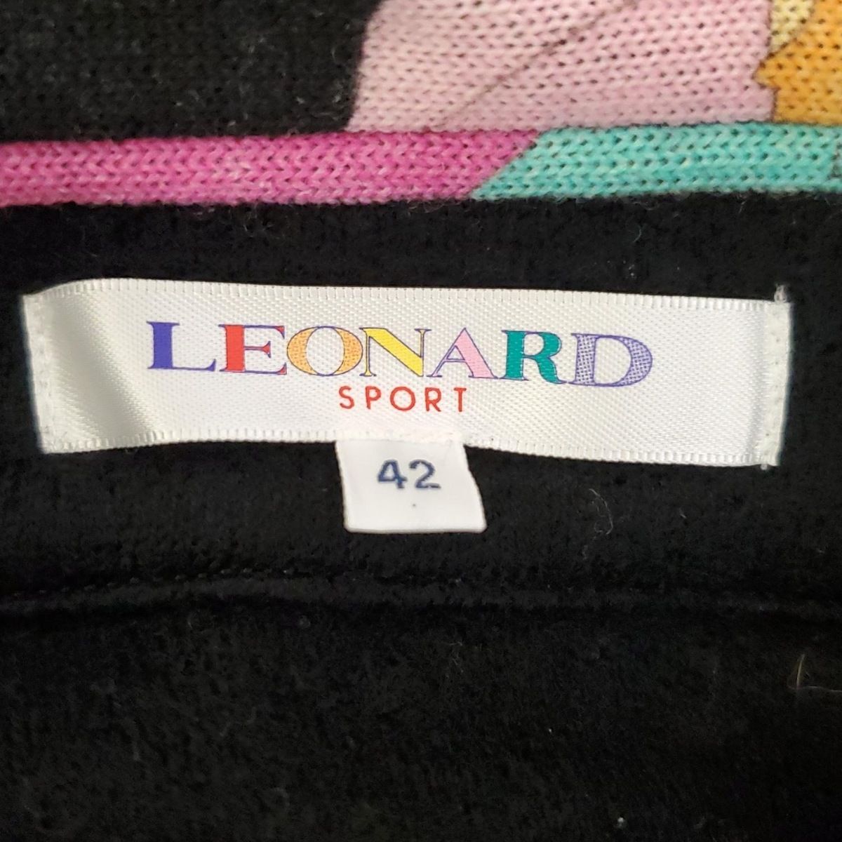 LEONARD レオナールスポーツ　ロングニット　ジップ 40 LEONARD SPORT(レオナールスポーツ) コート サイズ42 L