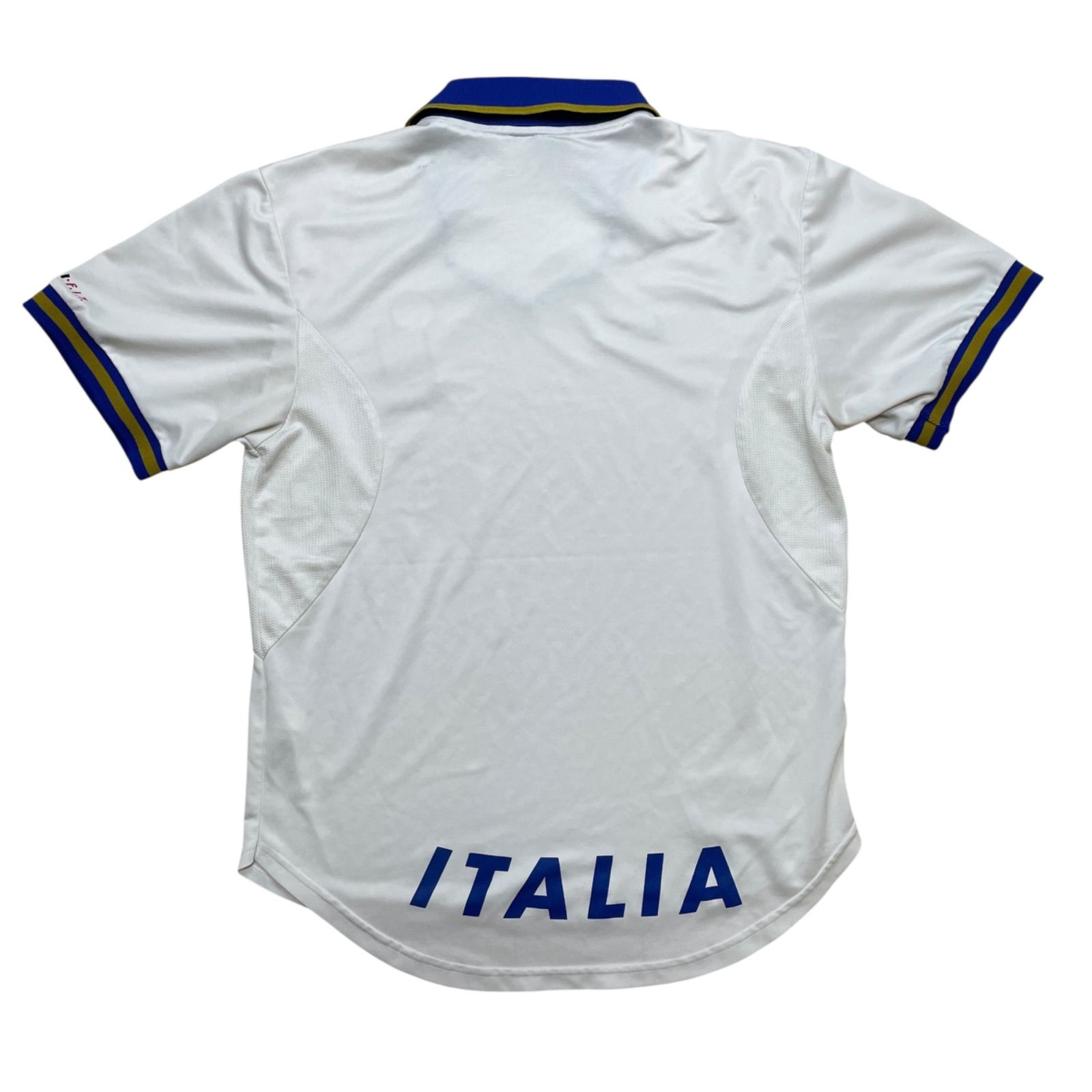 Nike サッカーシャツ Mサイズ 黄色・青 NIKE イタリア 96 アウェイ S/S シャツ M F6-12-05-CRM ナイキ