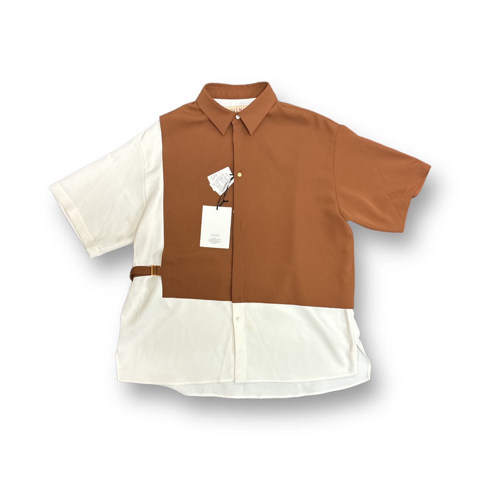 定価29150円 CULLNI 21SS ドッキングS/Sシャツ 半袖シャツ クルニ 21 