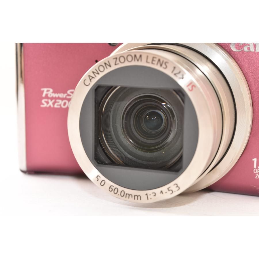 Canon キャノン PowerShot SX200 IS レッド コンパクトデジタルカメラ