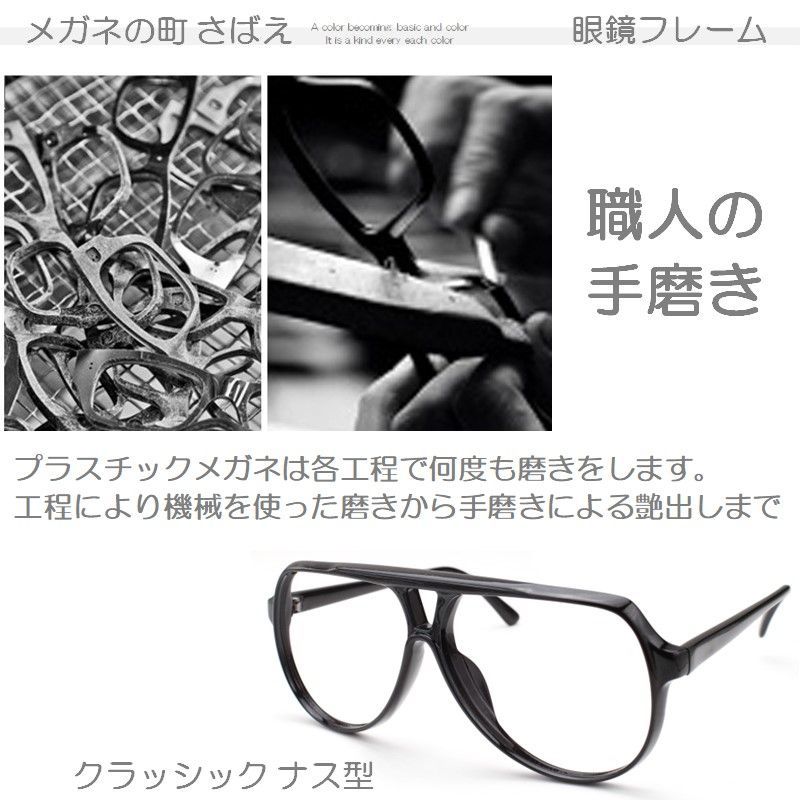 日本製 レトロ老眼鏡 鯖江製 大きい 大きめ BIG ティアドロップ ナス型 