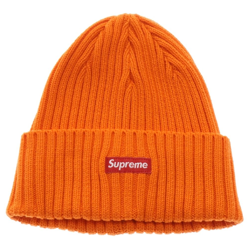 SUPREME シュプリーム 23SS Overdyed Beanie オーバーダイド スモール ボックスロゴ ビーニー ニットキャップ 帽子 オレンジ