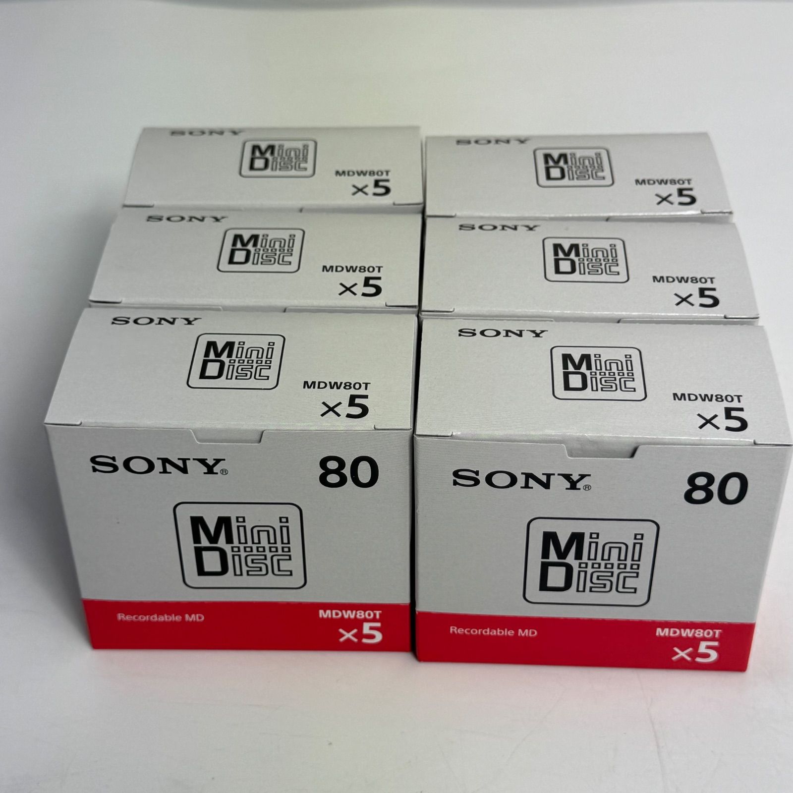 SONY ミニディスク MD MDW80T MDディスク 80分 30枚 品 品 ソニー MDディスク