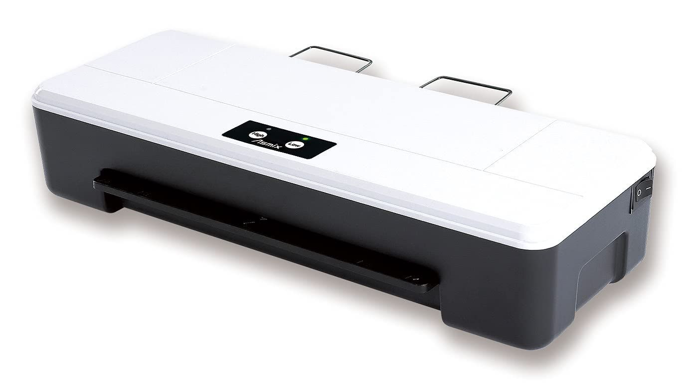 Color ホワイト_Size A4 アスカ ラミネーター L215A4 A4対応 2本ローラー ウォームアップ最速1分 加工最速1分 150μmまで対応 温度調整 ホワイト スタイリッシュ 家庭用 業務用