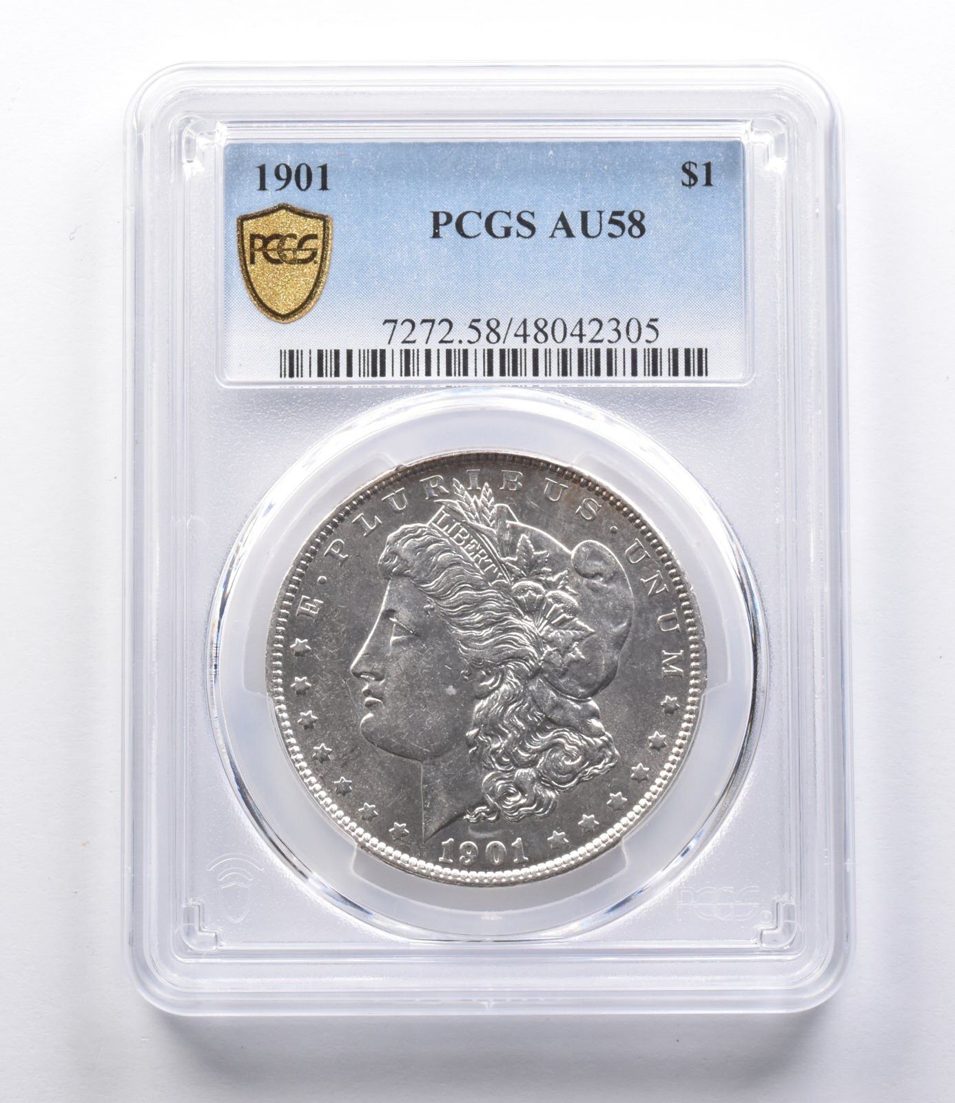 AU58 1901年 モルガン銀貨 PCGS