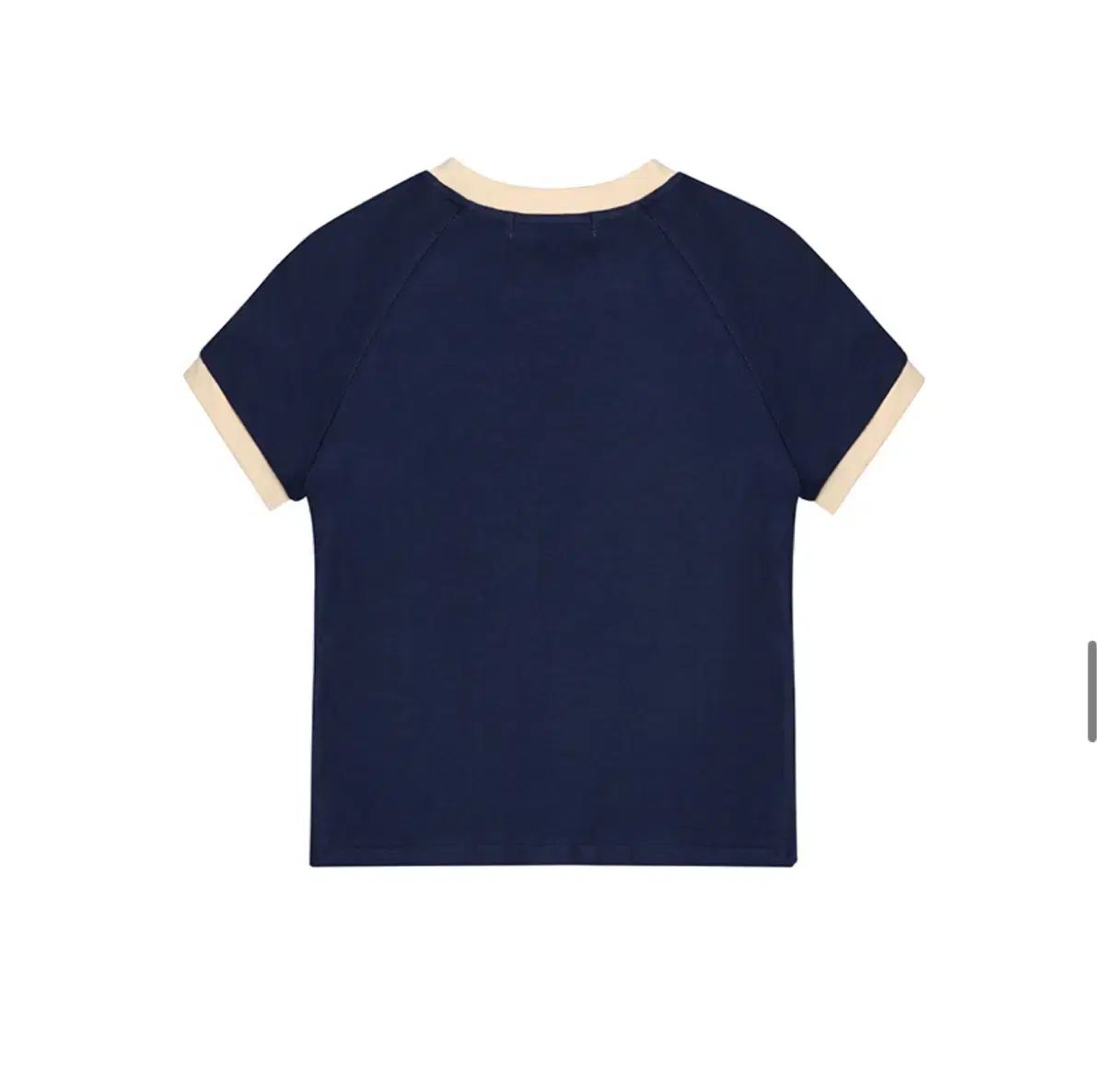 MUSINSA(ムシンサ) リンガーティー セミクロップドTシャツ 半袖T