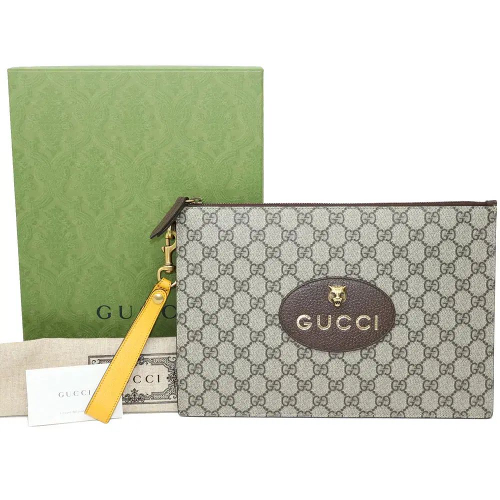 まさしく新品です。 ほぼ新品 GUCCI(グッチ) 473956 ネオヴィンテージ GG クラッチ