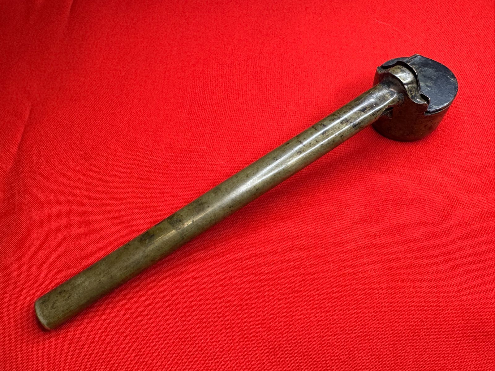 矢立 真鍮地 無銘 骨董 古美術 古道具 江戸時代 時代物