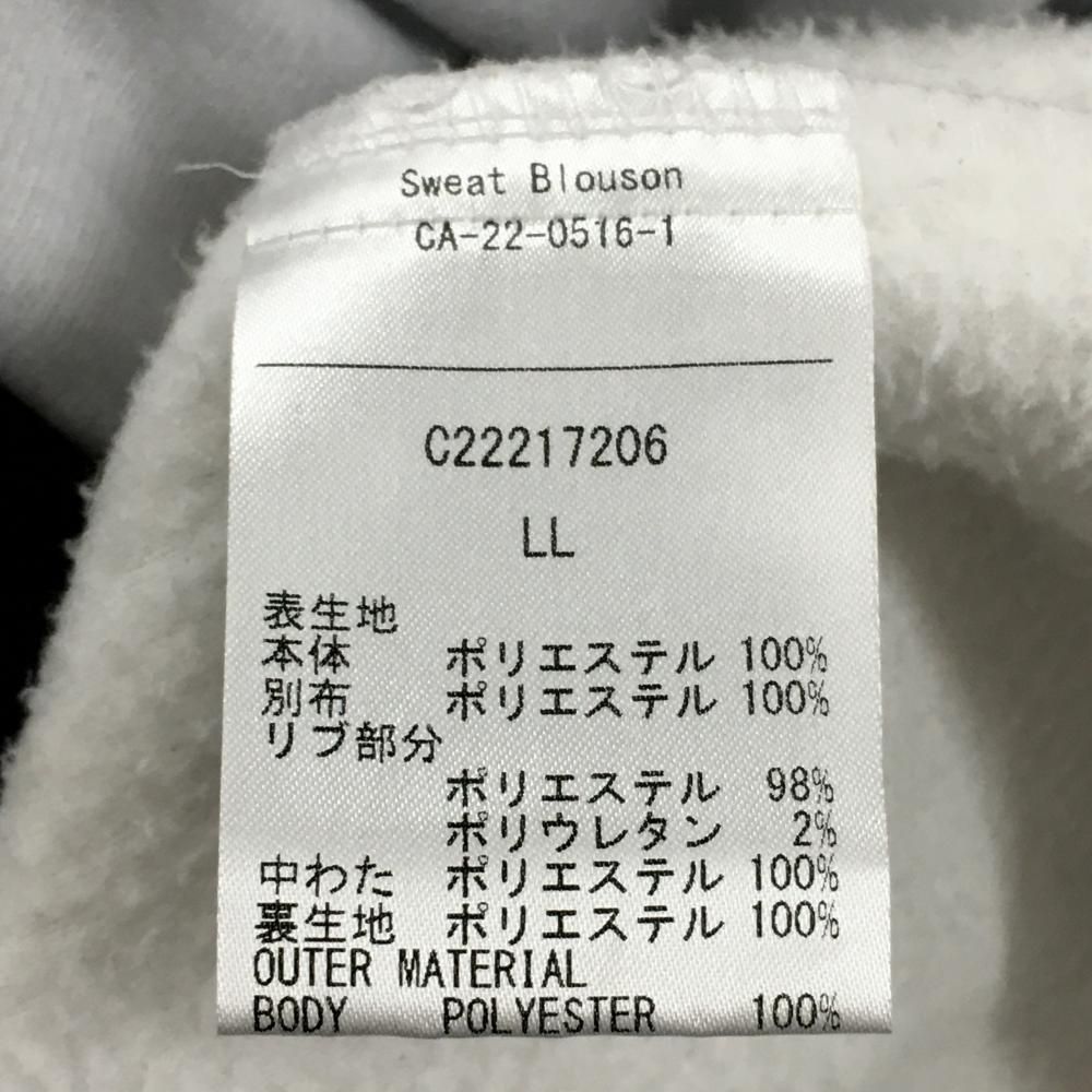 【超美品】キャロウェイ 中綿切替ジャケット 黒×白 フリース 前身頃中綿 レディース LL ゴルフウェア 2022年モデル Callaway