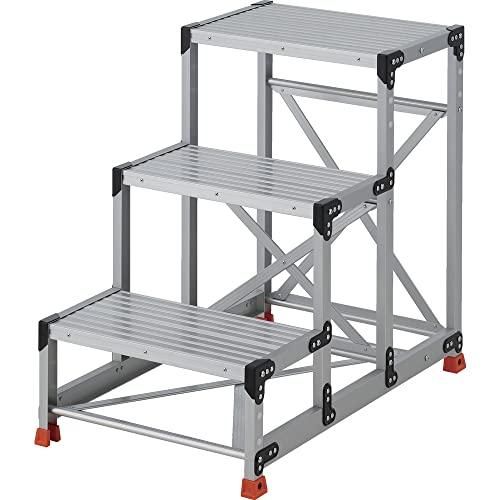 2営業日で発送 TRUSCO トラスコ中山 TRUSCO 作業用踏台 3段 ステップ奥行300 高さ0.90m 天板600X400 TSF36309 8000