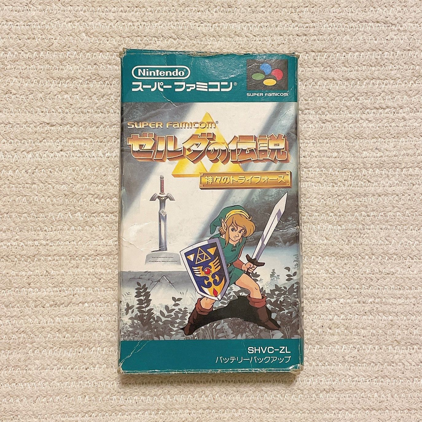 ゼルダの伝説　神々のトライフォース　スーパーファミコン　ソフト　箱　説明書 ゼルダの伝説 神々のトライフォース/スーパーファミコン(SFC)/箱