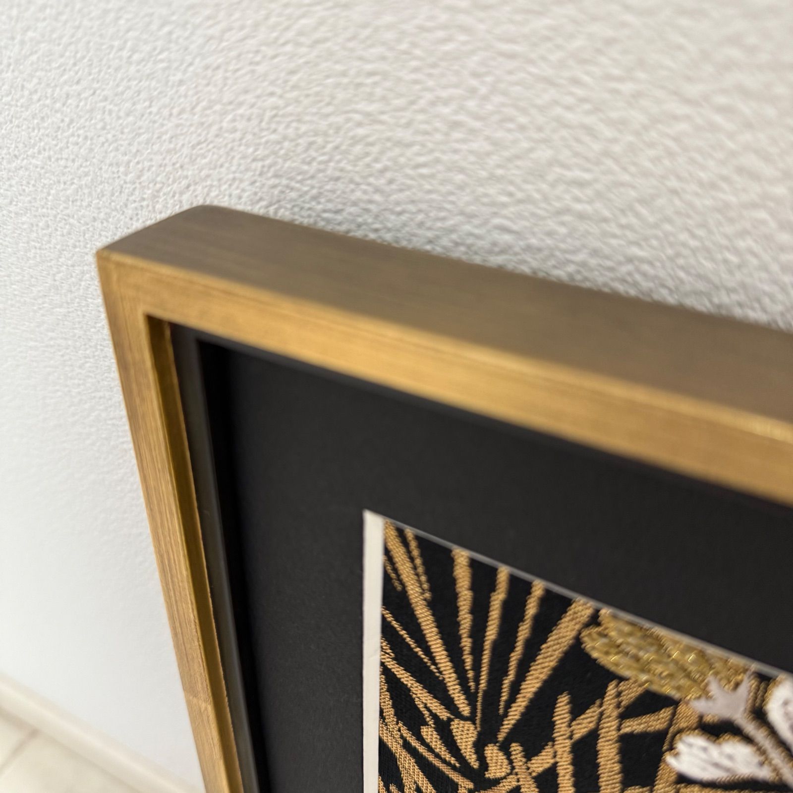 京都帯屋さん フレーム入りシルク織物アート