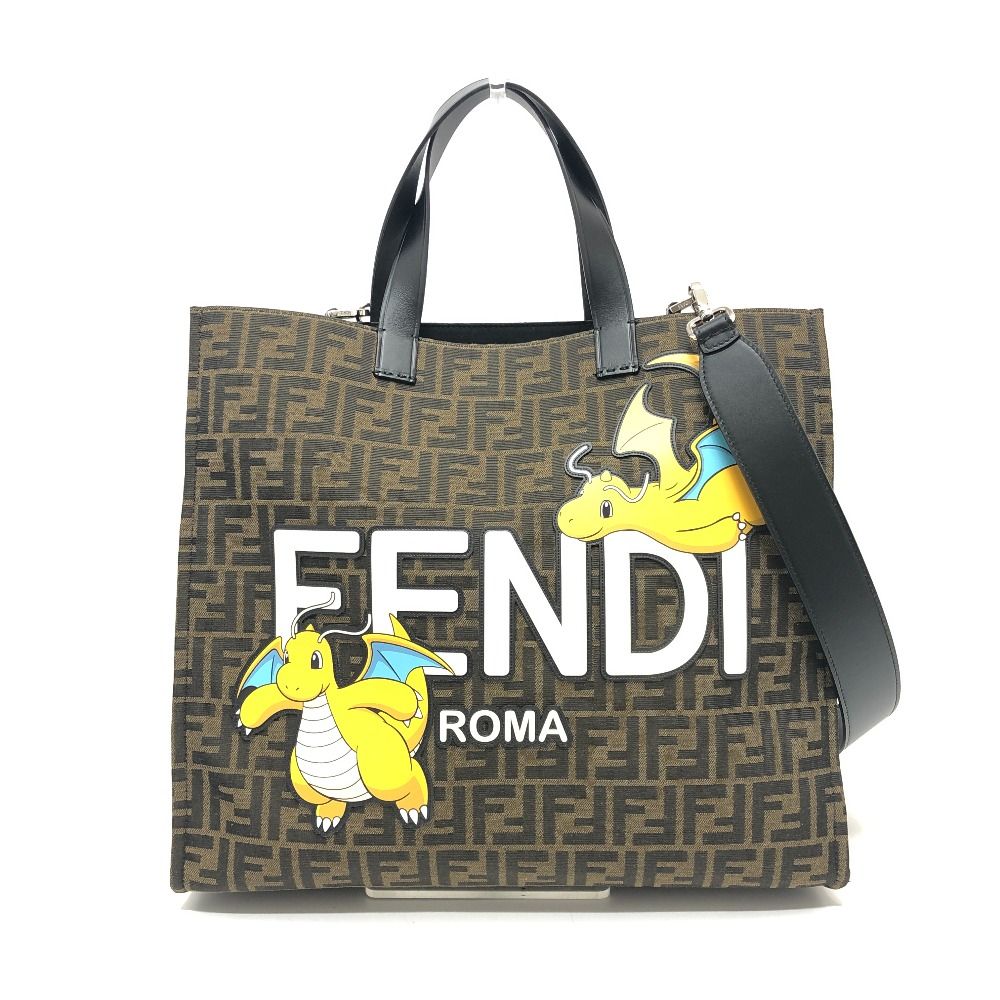 FENDI フェンディ トートバッグ ポケモン カイリュー キャンバス