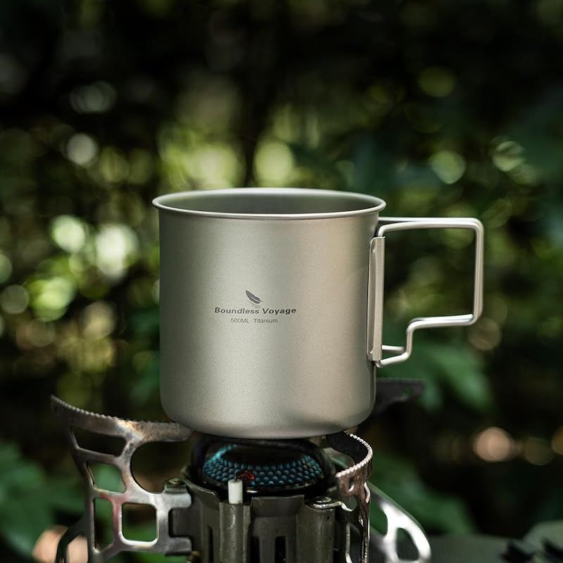 特価商品】Boundless Voyage チタンマグカップ 220ml/350ml/500ml 蓋
