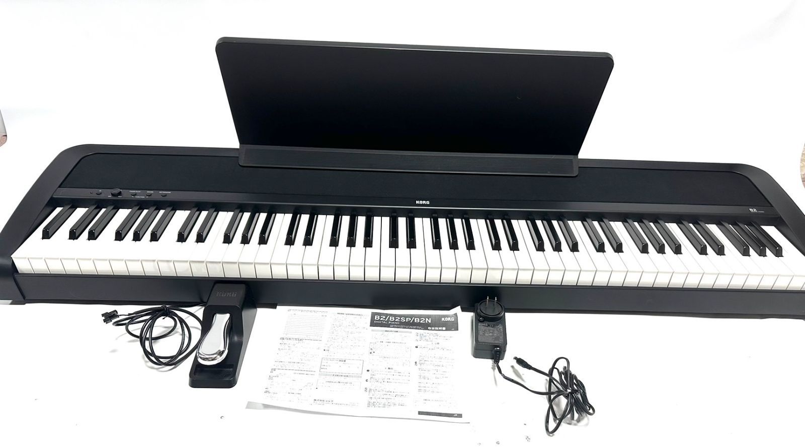 即決優先 KORG 電子ピアノ B2 BK 88鍵 ブラック 専用スタンド