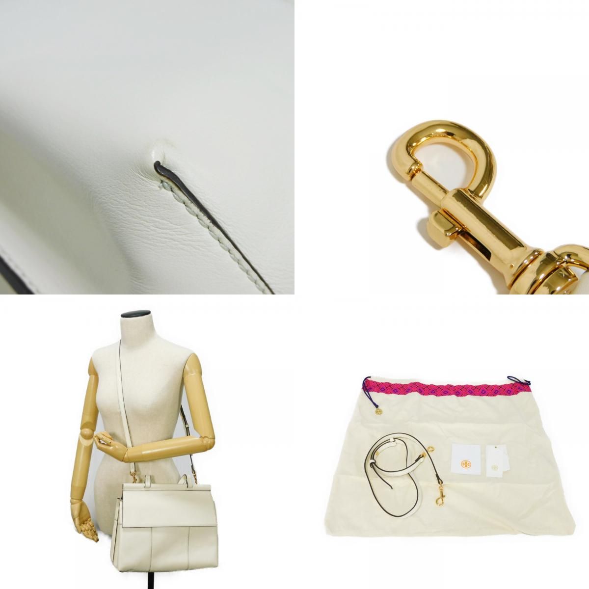 Tory Burch トリーバーチ ブロック T サッチェル 箔押し 2WAY