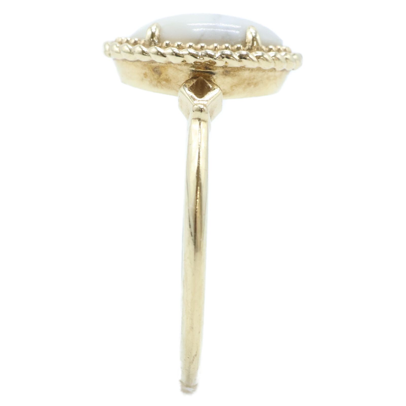 agete アガット 【美品】10121111308 K10 ベルーガ マグネサイト 11号  