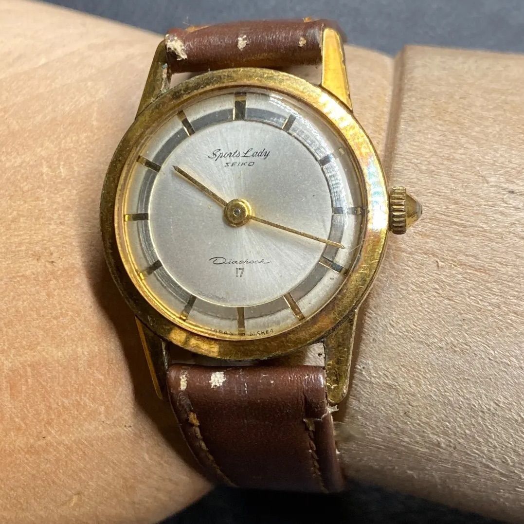 セイコー SEIKO Sports Lady 17石 DIASHOCK 6537 ヴィンテージ レディース アナログ 手巻き