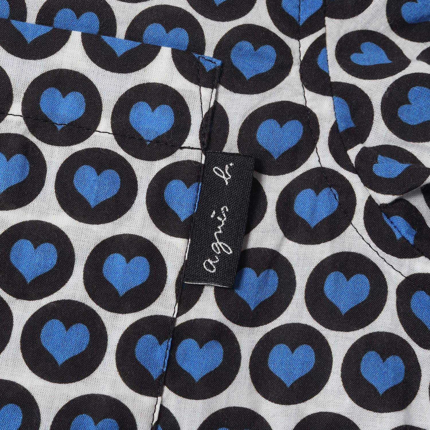 agnes b. アニエスベー シャツ サイズ:S / 24SS ハート柄 オープンカラー 半袖 シャツ / ホワイト ブルー / トップス カジュアルシャツ 薄手【メンズ】【中古】【美品】【K4485】 美品】agnes b. アニエスベー シャツ サイズ:S / 24SS ハート柄