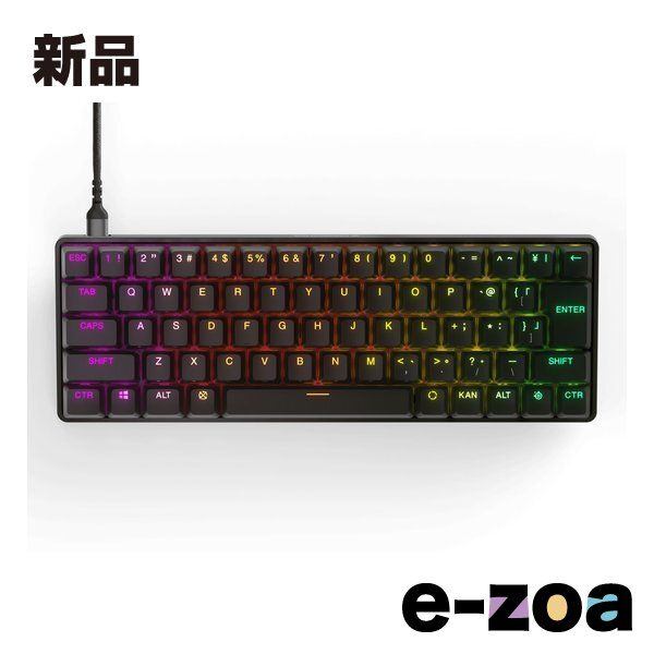 SteelSeries スティールシリーズ ゲーミングキーボード テンキーレス 日本語版 Apex 9 Mini JP Q64830J 2553829