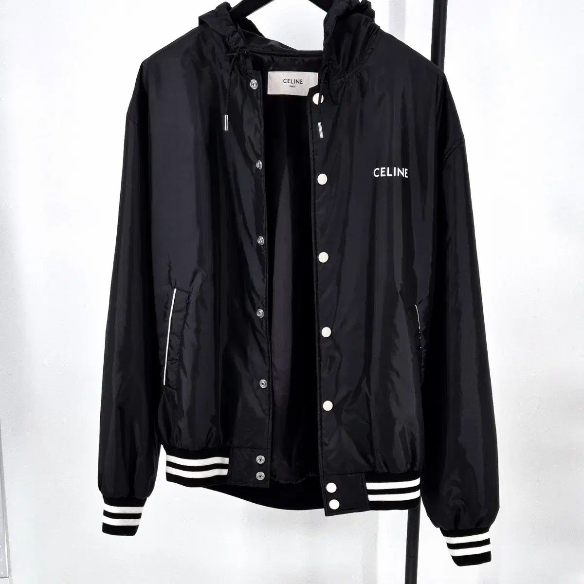 50 サイズ CELINE(セリーヌ) テディ ライト フード ジャケット 黒