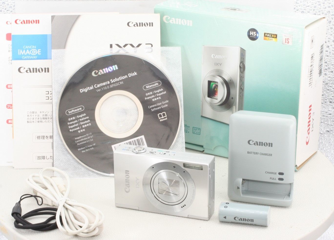 良品☆ Canon キヤノン キャノン IXY 3 シルバー オールドコンデジ