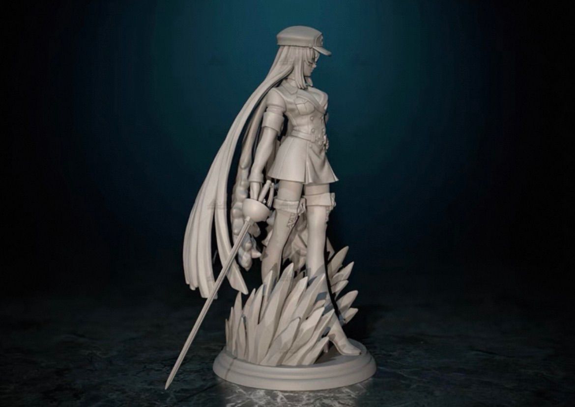 1/10 ガレージキット フィギュア 未塗装 アカメが斬る エスデス